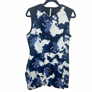 NWT Timo Weiland Silk Blend Blue & White Dress Size 12